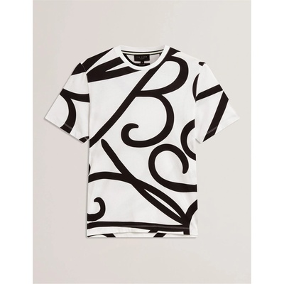 Ted Baker Тениска Ted Baker Men's TB Script Regular Fit T-Shirt - White