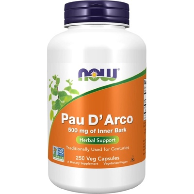 NOW NOW Pau DArco 500mg, 250 Veg Capsules