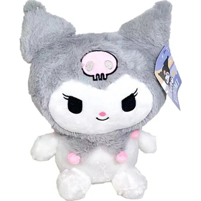 KUROMI HELLO KITTY MÄKKÁ ŠEDÁ 24 cm