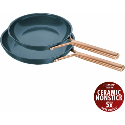 Zwilling Hliníkové pánve s keramickým povrchem MILANO SET/2ks 24/28cm modré