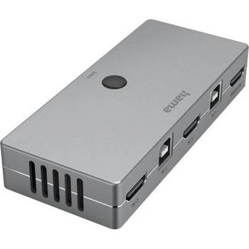 Image 1 of Hama KVM превключвател Hama 200135 Connect2Switch, 8 порта, USB, HDMI, Сив (HAMA-200135)
