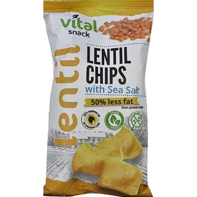Golden Snack Čočková chipsy s mořskou solí 65g