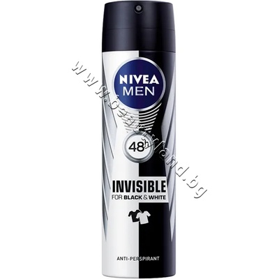 Nivea Дезодорант Nivea Men Invisible For Black & White, p/n NI-82241 - Дезодорант за мъже против изпотяване (NI-82241)
