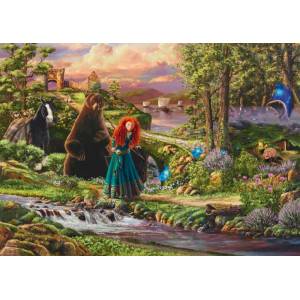 Schmidt Spiele - Puzzle Thomas Kinkade: Disney: Merida - 1 000 piese