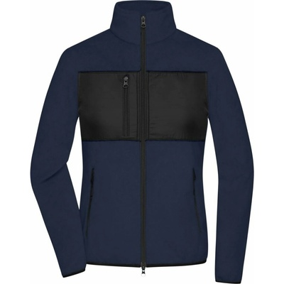 James & Nicholson JN 1311 dámská fleecová bunda navy/black