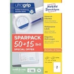 Avery-Zweckform Етикети 210х148мм 50+15л 6604