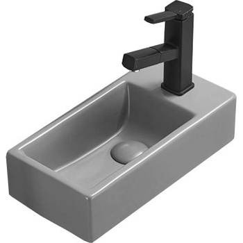 Mexen Inez лява плотна мивка 40 x 20 см, светло сив мат - 21484061L (21484061L)