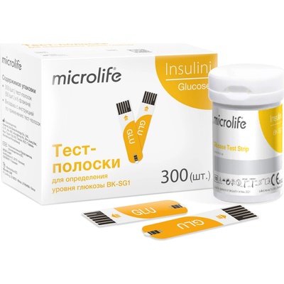Microlife Insulini BK-SG1 300 броя тест ленти за глюкоза (BK-SG1)