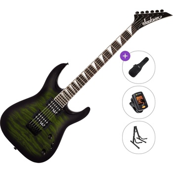 Jackson JS Series Dinky Arch Top JS32Q DKA HT AH Basic SET Transparent Green Burst Електрическа китара