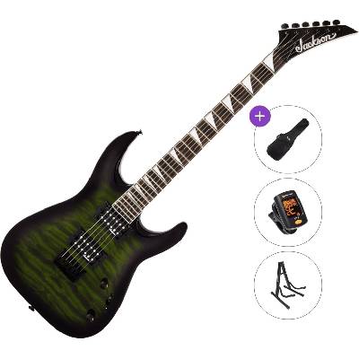 Jackson JS Series Dinky Arch Top JS32Q DKA HT AH Basic SET Transparent Green Burst Електрическа китара