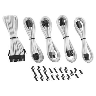 CableMod Kit 8+6 pin PCIe - bílá CM-CAB-CKIT-N86KW-R