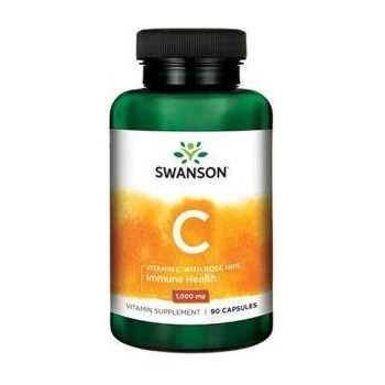 Swanson Витамин С - Vitamin C with Rose Hips 1000mg. / 90 Caps, 4301