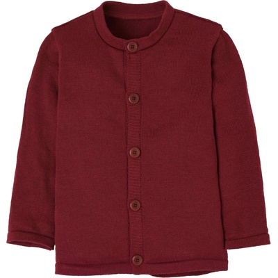disana Детско вълнено яке disana Kid's Strick-Jacke Cardigan - Cassis - размер 86/92 (EU) (703-6088-0211)