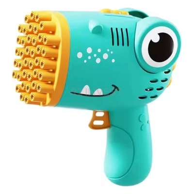 1Mcz MY636 Bublifuk Dinosaurus pistole na baterie s náplní mátově zelená mint green