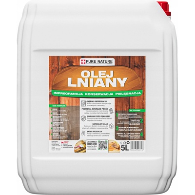 Olej na dřevo Pure Nature 5 l slámový, voděodolný, olejivzdorný