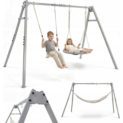HyperMotion Swing Zahradní houpačka 4v1 HYP89 šedá