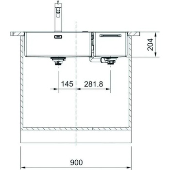 Image 1 of Franke Box Center BWX 220/620-54-27 (127.0538.260)