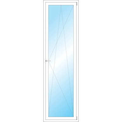 OKNA HNED Plastové okno 68x236 cm bílé otevíravé a sklopné pravé