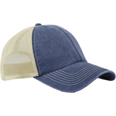 Beechfield B 672 Vintage Trucker 6 panelová COT530672al299-vintage den Modrá denim vintage/stone