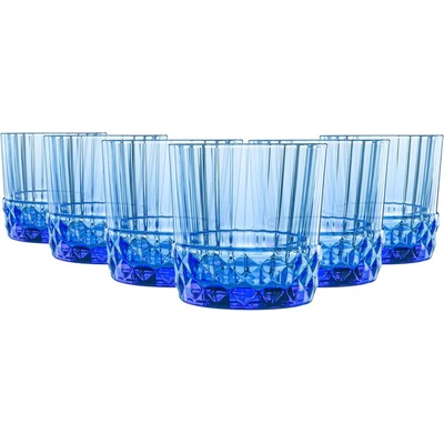 Bormioli Rocco ЧАШИ america'20s 300ml 6БР СИНИ (122156bau021990)