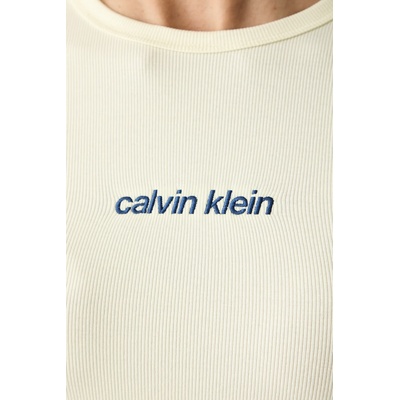 Calvin Klein Jeans тениска дамска от памук с еластан (LV047G816G)