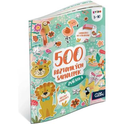 Albi Kvído 500 roztomilých samolepek zvířátka