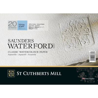 St Cuthberts Mill Canson Akvarelový blok St Cuthberts Saunders Waterford CP biely 300 g/m² 20 listov 26 51 cm 51 × 36 cm