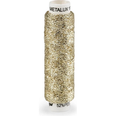 Nitě vyšívací Metalux - 0,2mm/100m nit Metalux: 01 Světle zlatá