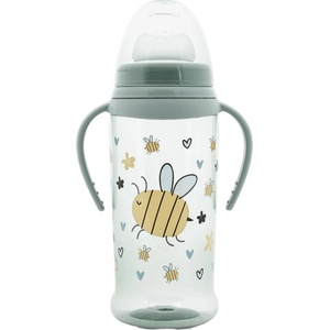 Lorelli Бебешко шише с мек накрайник Lorelli My Friend - 350 ml, Iceberg Green (10200640006) - ozone