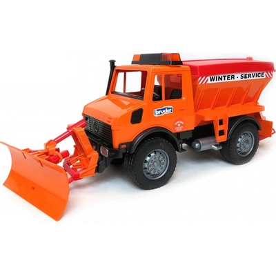 Bruder 2572 MB unimog pro zimní práce s radlicí