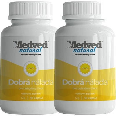 Medveď natural 2x Dobrá nálada 30 kapsúl