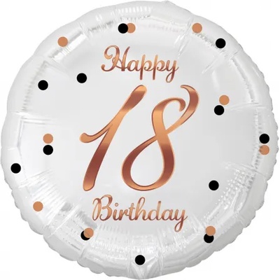 Godan Балон от фолио - бял/розов 18