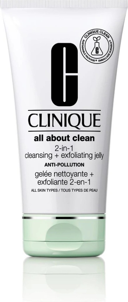 Clinique All About Clean 2-In-1 Exfoliating Jelly Ексфолиант за лице дамски 150ml