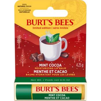 Burt's Bees Festive хидратиращ балсам за устни вкус Mint Cocoa 4, 25 гр