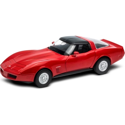 Welly 1982 Chevrolet Corvette Coupe Červená 1:34