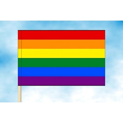 LIBEA, s.r.o. Vlajka LGBT Rozměr: 60×90 cm, Uchycení: Návlek na žerď