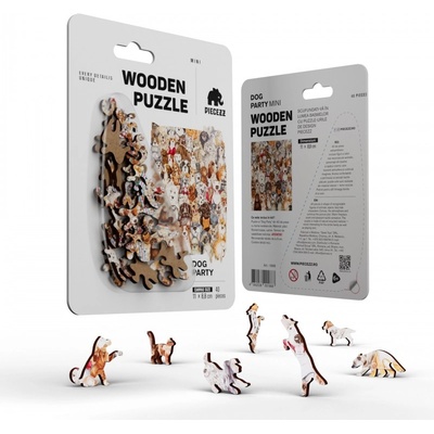 PIECEZZ Дървен пъзел Piecezz Puzzle Mini 40 куче (P1668)