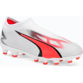 PUMA Детски футболни обувки PUMA Ultra Match Ll FG/AG Jr puma white/puma black/fire orchid