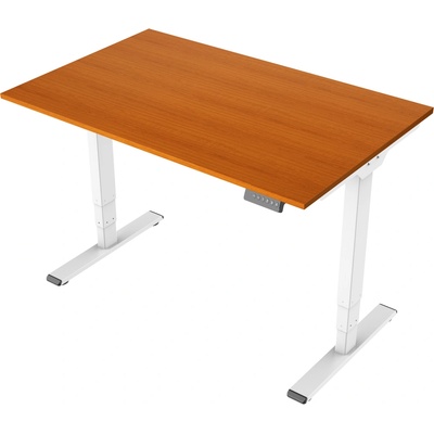 Delso Výškovo nastaviteľný stôl MIDJUSTER 70 x 120 cm čerešňa / biela