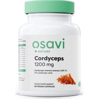 Osavi Cordyceps 1200mg 60 vegan kapsúl