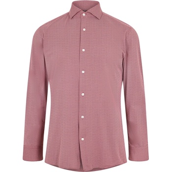 HUGO BOSS Риза с дълъг ръкав Boss Men's Long Sleeve Oxford Shirt - Open Brown