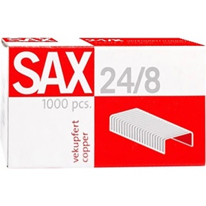 SAX Скоби sax 24/8 медни 1000 бр. /барабан 7330002000 (1-248-01)