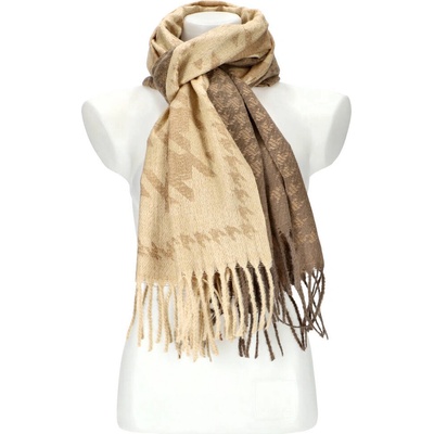 Cashmere dámsky béžový teplý dlhý zimný šál