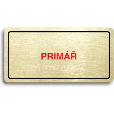 ACCEPT Piktogram PRIMÁŘ - zlatá tabulka - barevný tisk