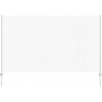 Oplocení ze svařovaného drátu s 10 stříbrnými sloupky 1.4 x 10 m ocel