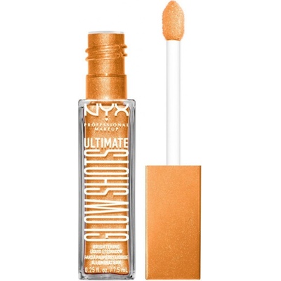 NYX Professional Makeup Ultimate Glow Shots třpytivý tekutý oční stín 14 Glitzy Guava 7,5 ml