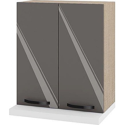 ИРИМ Горен кухненски шкаф за аспиратор Сити МФ-Антрацит гланц-05-13 60 см