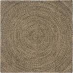 vidaXL Килим за площ Естествено и черно 160 x 160 cm юта (42010627)
