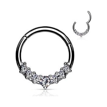 Šperky4U ocelový piercing do nosutragus helix septum NS0038ST-1208