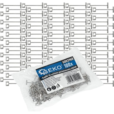 Vymieňateľné hroty pre systém vyrovnávania dlaždíc, 100 kusov – Geko G00396B